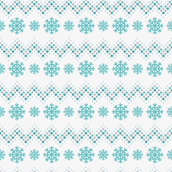 Безшовний зимовий фон зі сніжинками — стоковий вектор