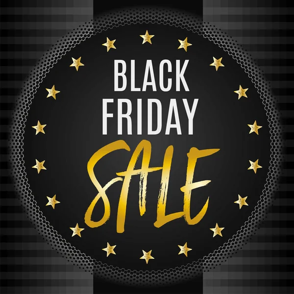 Banner elegant Black Friday cu accente de aur — Vector de stoc