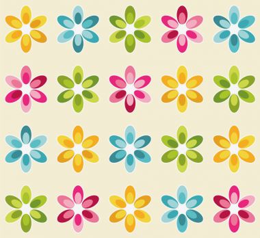 Çiçeklerle kusursuz desen