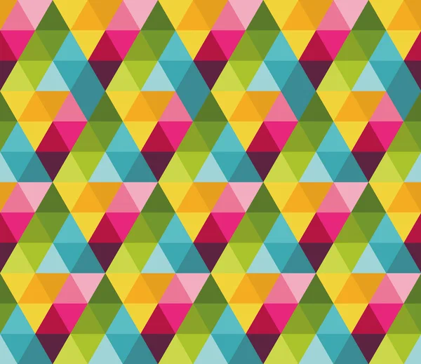 Zökkenőmentes minta háromszögekkel — Stock Vector