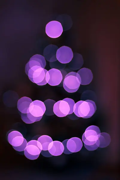ピンクのボケのクリスマス ツリー — ストック写真