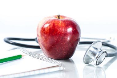 Fitness kavramı meyve ile. Fitness motivasyon.