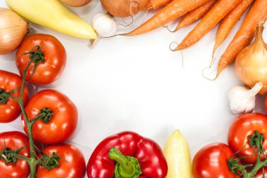 Sebze fitness kavramı arka plan.