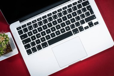 İş çalışma alanı kavramı. Üstten Görünüm.