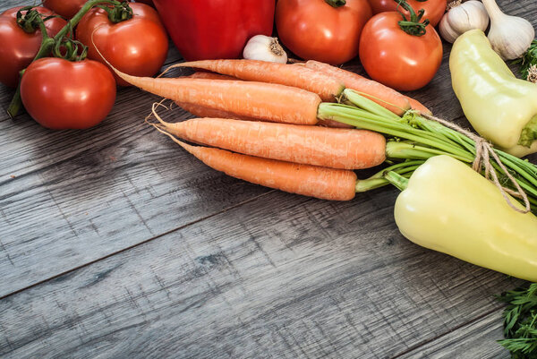 Vegetable fitness concept background.