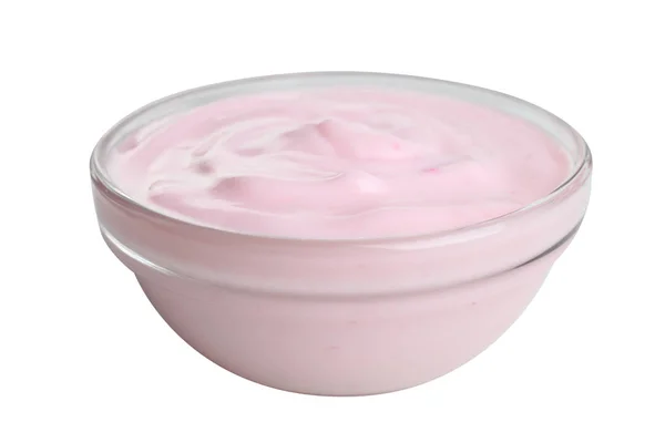 Una scodella di yogurt — Foto Stock