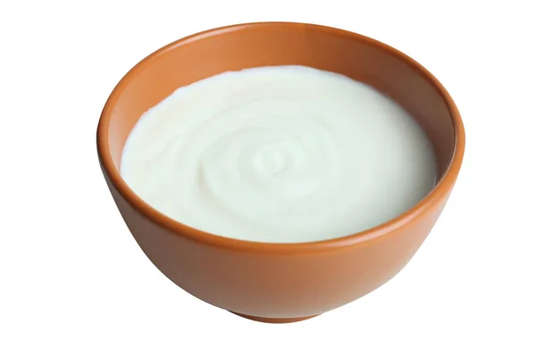 Миска з йогуртом — стокове фото