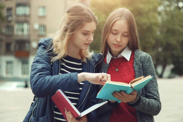  Kitaplar ile kız öğrenci