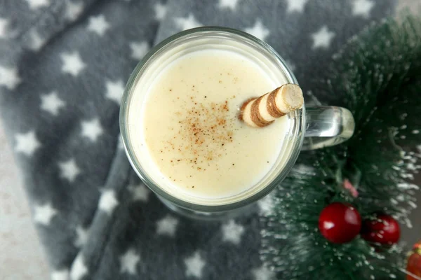 Traditionell jul drink äggtoddy — Stockfoto