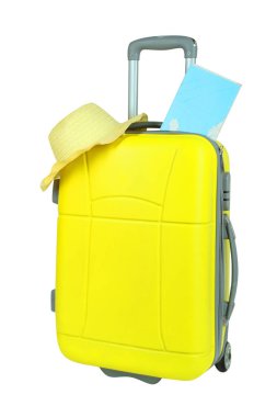 Sarı seyahat bavul