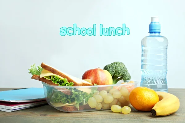 Pranzo scolastico utile — Foto Stock