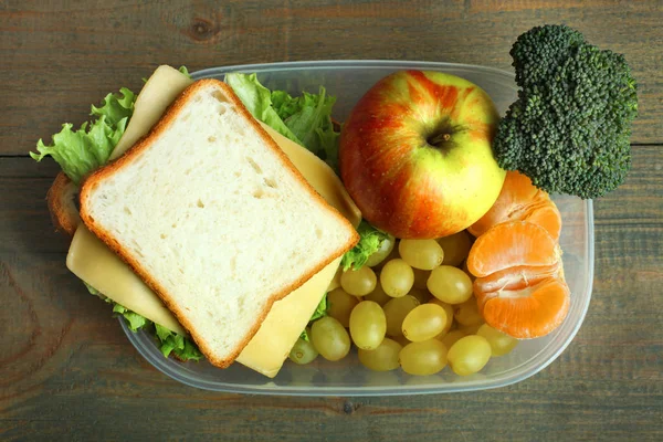 Pranzo scolastico utile — Foto Stock