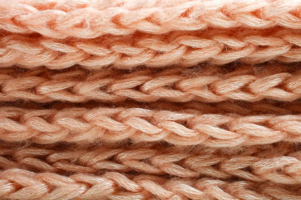 Beige knitted fabric — Stock Photo, Image