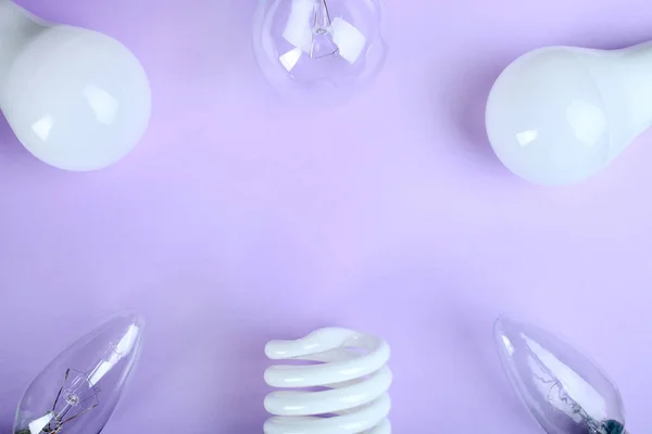 Çerçeve ışık ampuller — Stok fotoğraf