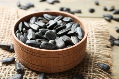 ayçiçeği tohumu yığını.