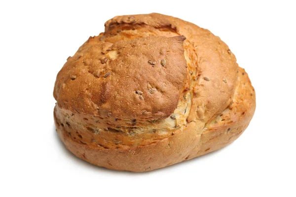 Φρέσκο ψωμί στρογγυλό — Φωτογραφία Αρχείου