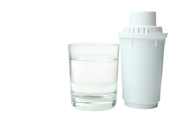 Hvitt vannfilter – stockfoto
