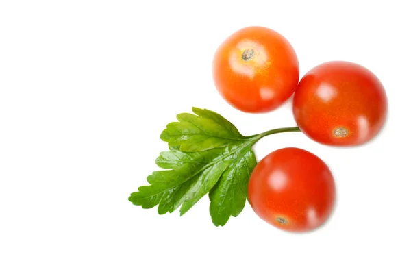 Tomates cherry y perejil —  Fotos de Stock