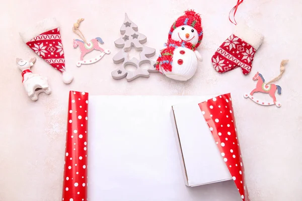 Упаковки різдвяних подарунків — стокове фото