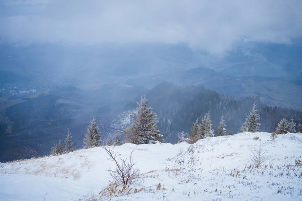 winter mountains snow-capped mountains winter landscape winter day winter distance winter morning trees in the mountains in winter