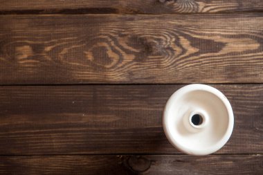  Ahşap masa nargile kase