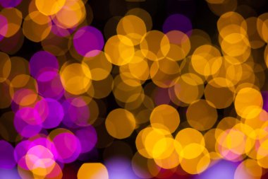 Noel ışığının soyut yuvarlak bokeh arkaplanı 