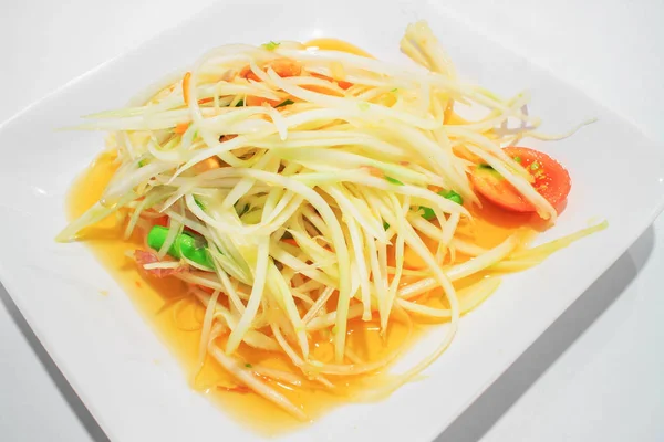 Green Papaya Salad "SOM TAM  " — стоковое фото