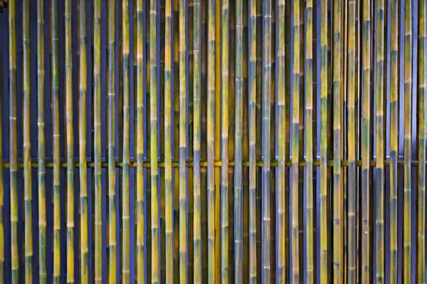 Bamboo fence or wall texture background for interior or exterior — Stock Photo, Image