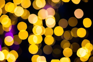 Sarı mor ışıklar bokeh arka plan 