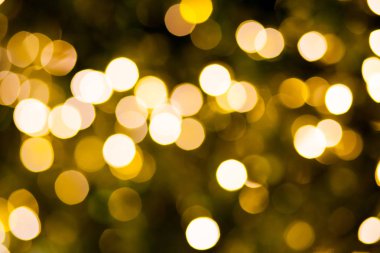 Soyut sarı ışık bokeh arka plan 