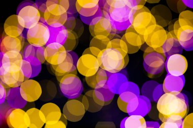 Sarı mor ışıklar bokeh arka plan 