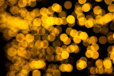 Soyut sarı ışık bokeh arka plan 