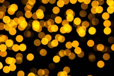 Soyut sarı ışık bokeh arka plan 