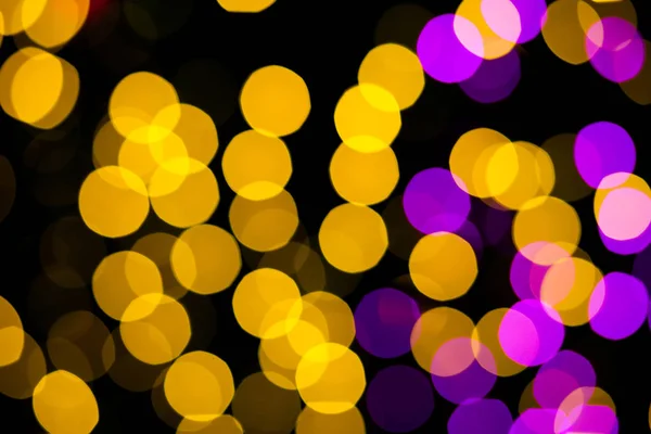 Abstract Yellow Purple lights bokeh background