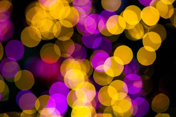 Abstract Yellow Purple lights bokeh background