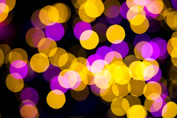 Sarı mor ışıklar bokeh arka plan 
