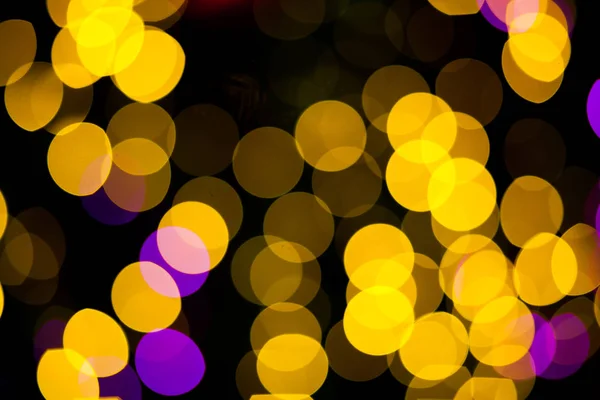 Abstract Yellow Purple lights bokeh background