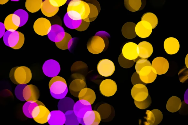 Abstract Yellow Purple lights bokeh background