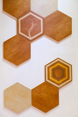 Altıgen karo mozaik arka plan tasarlamak 