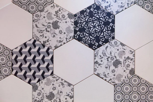 Altıgen karo mozaik arka plan tasarlamak 