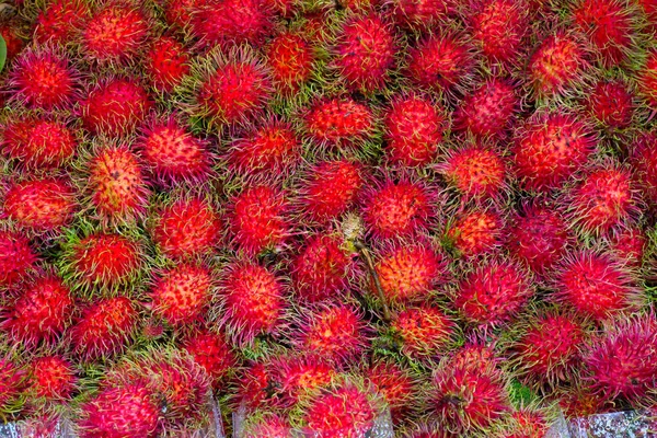 Rambutans owoców tła, słodkie, pyszne owoców Rambutan od — Zdjęcie stockowe