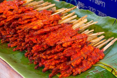 Baharatlı tavuk ızgara tavuk, Tayland gıda bu biraz baharatlı 