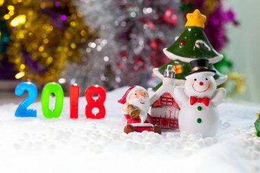 Noel süslemeleri Noel kar alan arka plan w'den aksesuarlar