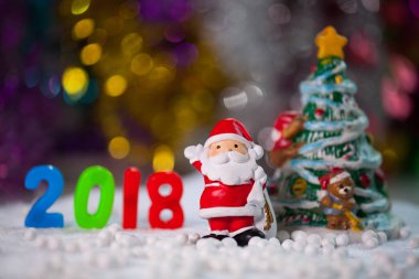 Noel süslemeleri Noel kar alan arka plan w'den aksesuarlar