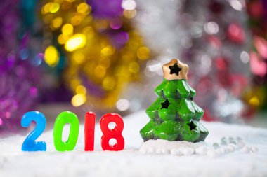 Noel süslemeleri Noel kar alan arka plan w'den aksesuarlar