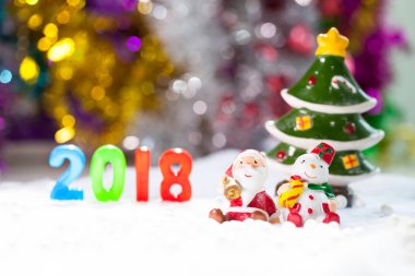 Noel süslemeleri Noel kar alan arka plan w'den aksesuarlar