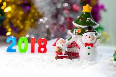 Noel süslemeleri Noel kar alan arka plan w'den aksesuarlar