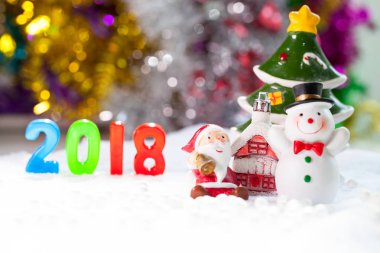 Noel süslemeleri Noel kar alan arka plan w'den aksesuarlar