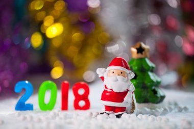 Noel süslemeleri Noel kar alan arka plan w'den aksesuarlar