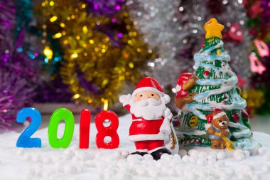 Noel süslemeleri Noel kar alan arka plan w'den aksesuarlar